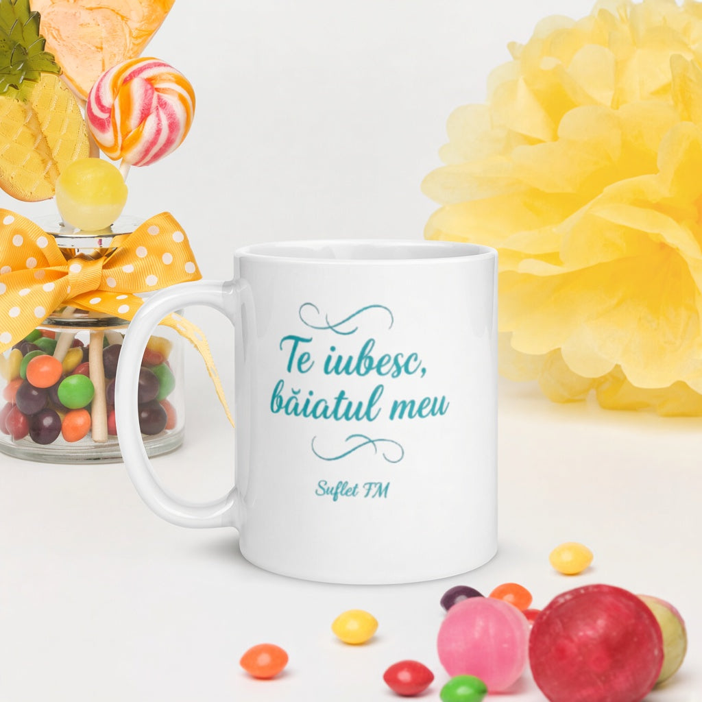 Cană „Te Iubesc Băiatul Meu" – Suflet FM