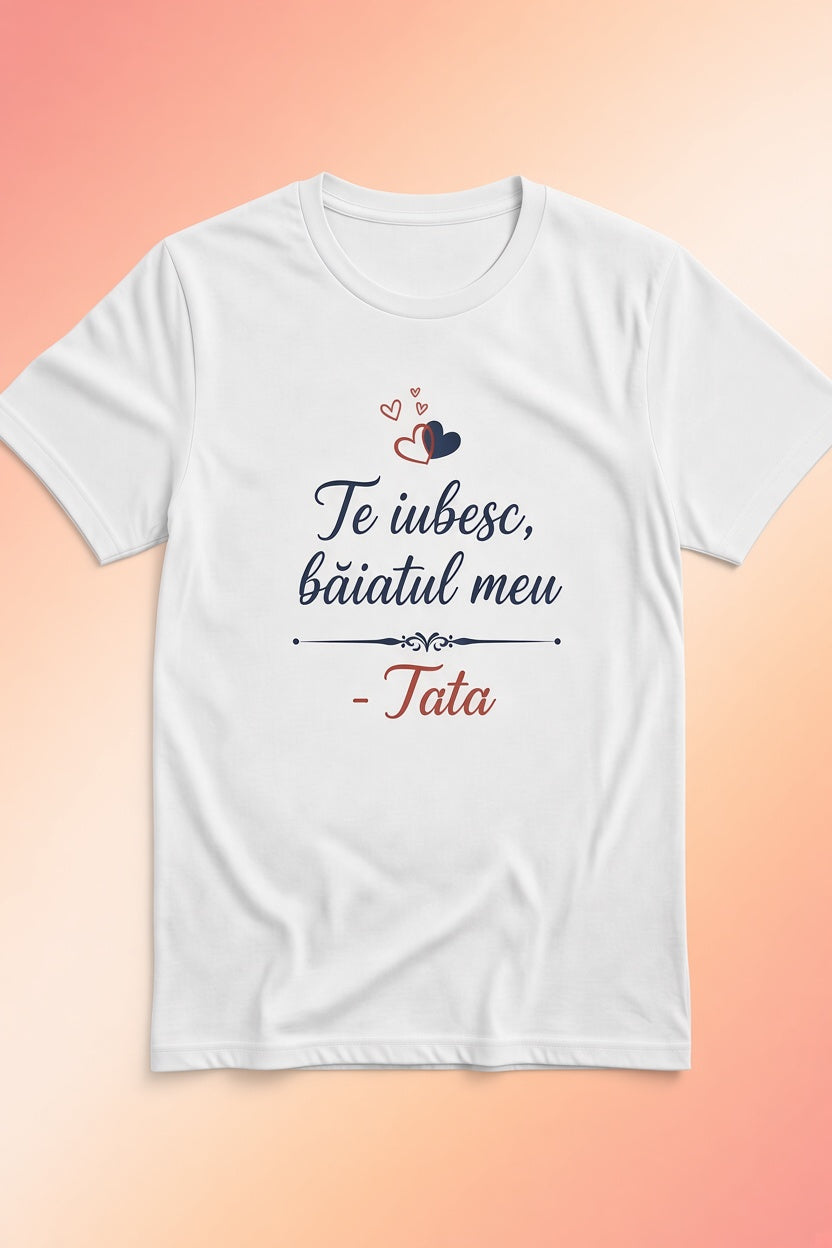 Tricou „Te iubesc, băiatul meu" | Suflet FM – Cadou de la Tata