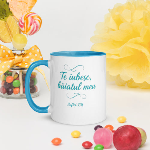 Cană „Te Iubesc Băiatul Meu" – Suflet FM | Interior Colorat