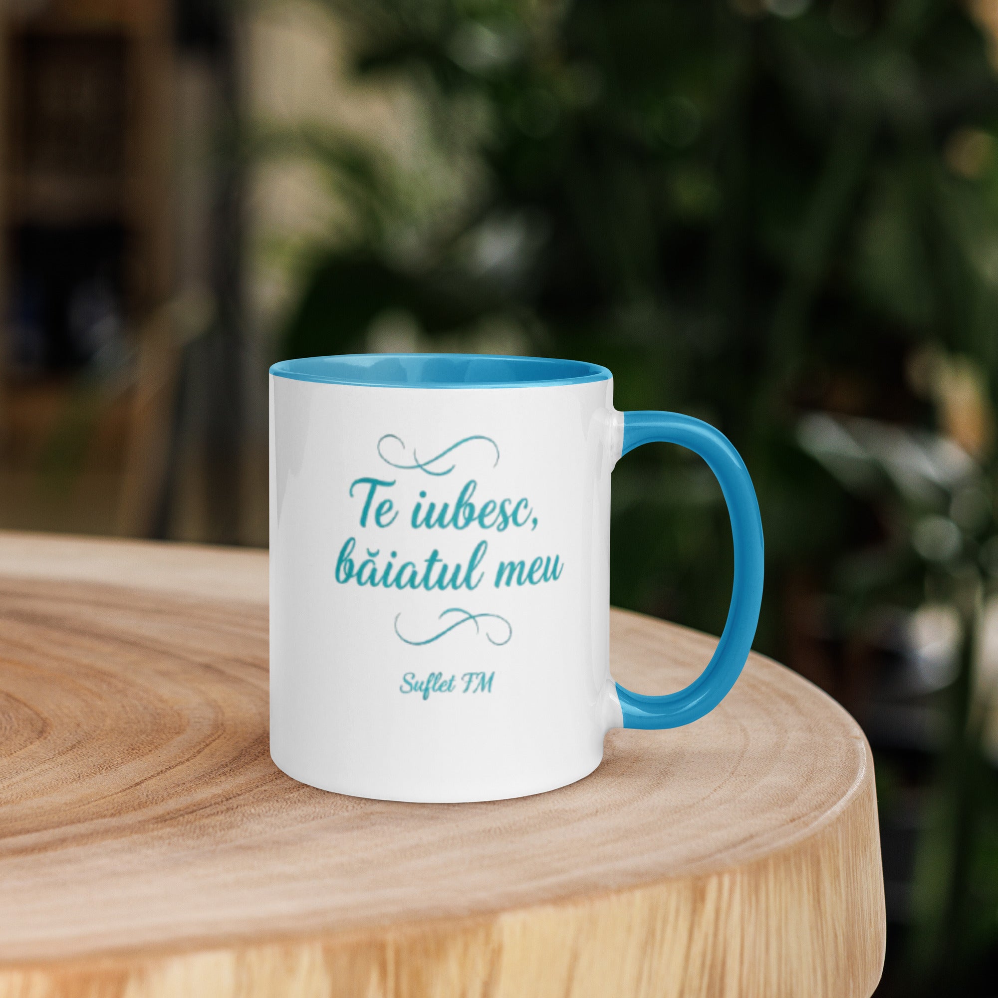 Cană „Te Iubesc Băiatul Meu" – Suflet FM | Interior Colorat